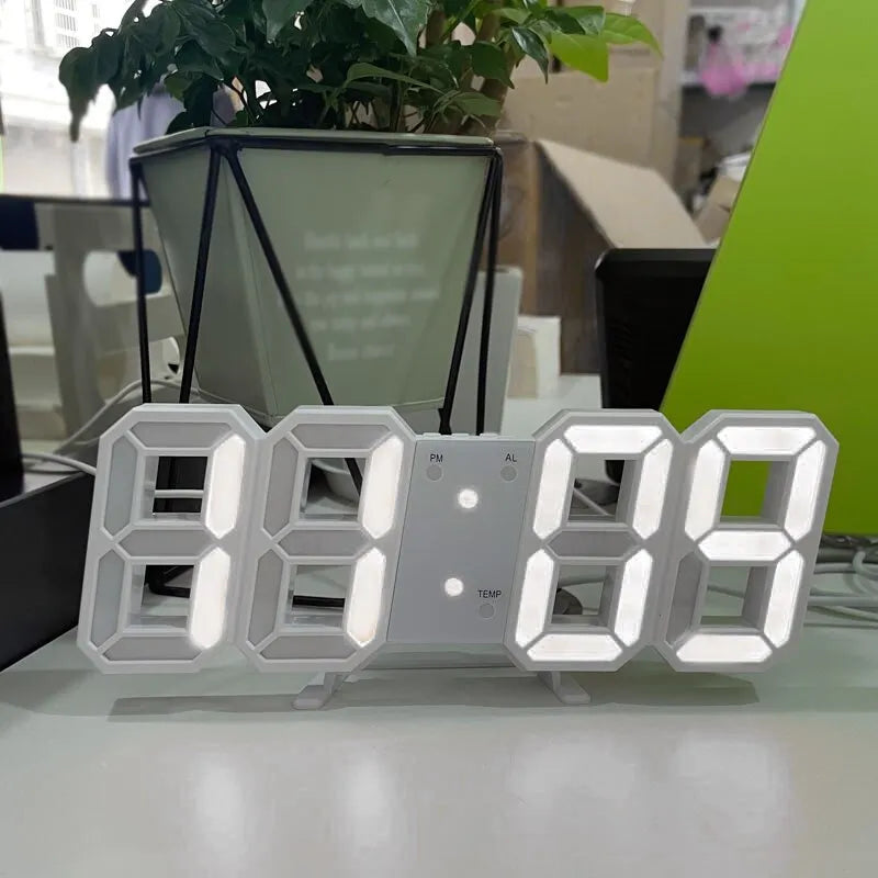 Relógio Digital Com Design Minimalista